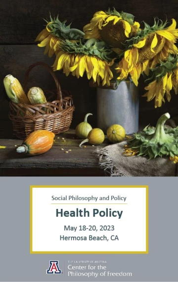 Health Policy brochure cover with still life image