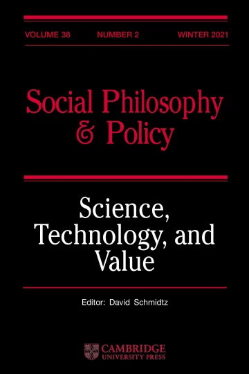 SPP Science Technology and Value journal cover